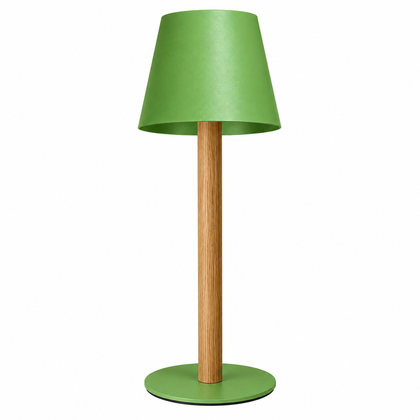 TIMBERCAN Akku LED Tischlampe aus Massivholz – Design Tischleuchte im Scandi Stil