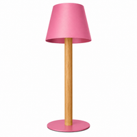 TIMBERCAN Akku LED Tischlampe aus Massivholz – Design Tischleuchte im Scandi Stil