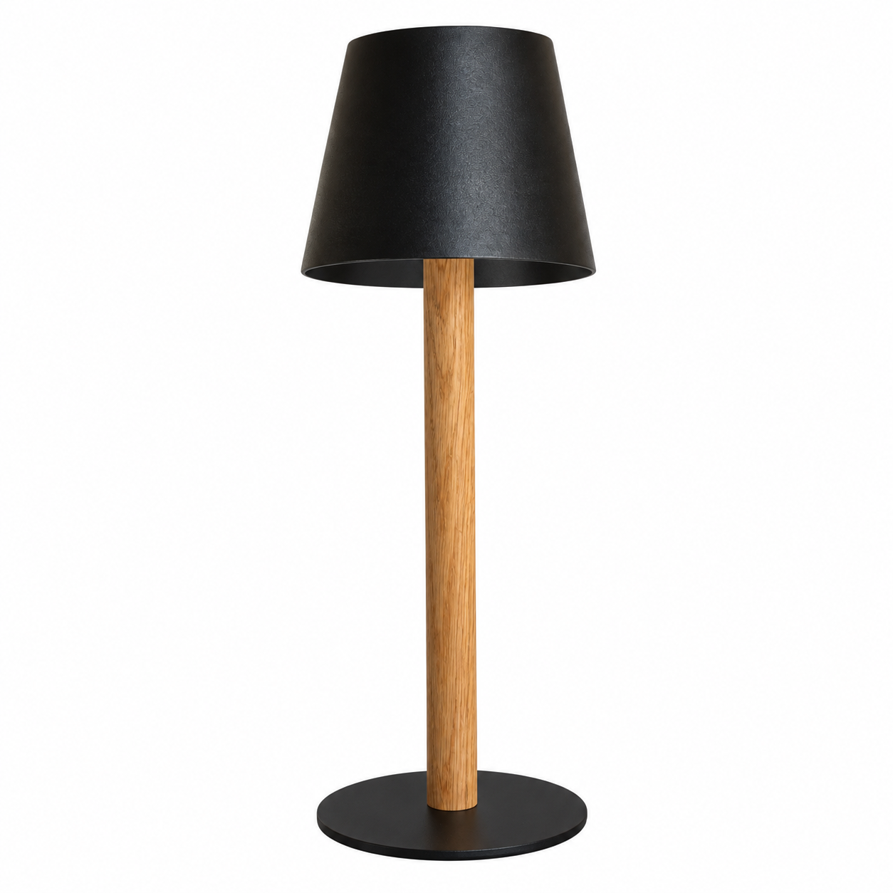 TIMBERCAN Akku LED Tischlampe aus Massivholz – Design Tischleuchte im Scandi Stil