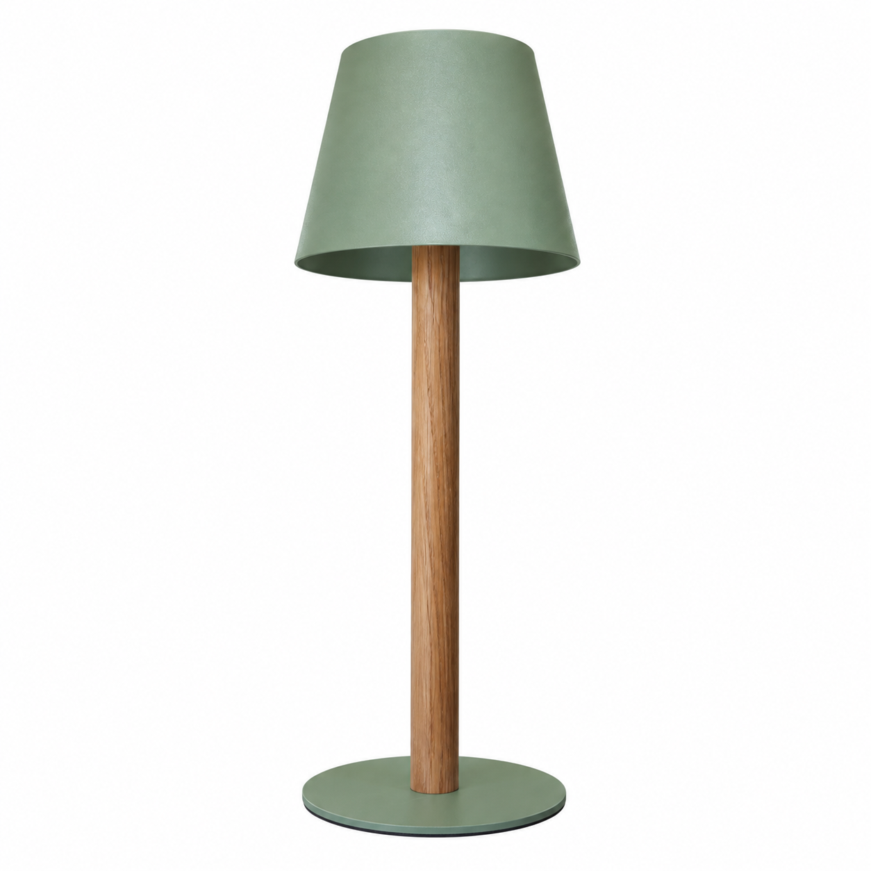 TIMBERCAN Akku LED Tischlampe aus Massivholz – Design Tischleuchte im Scandi Stil