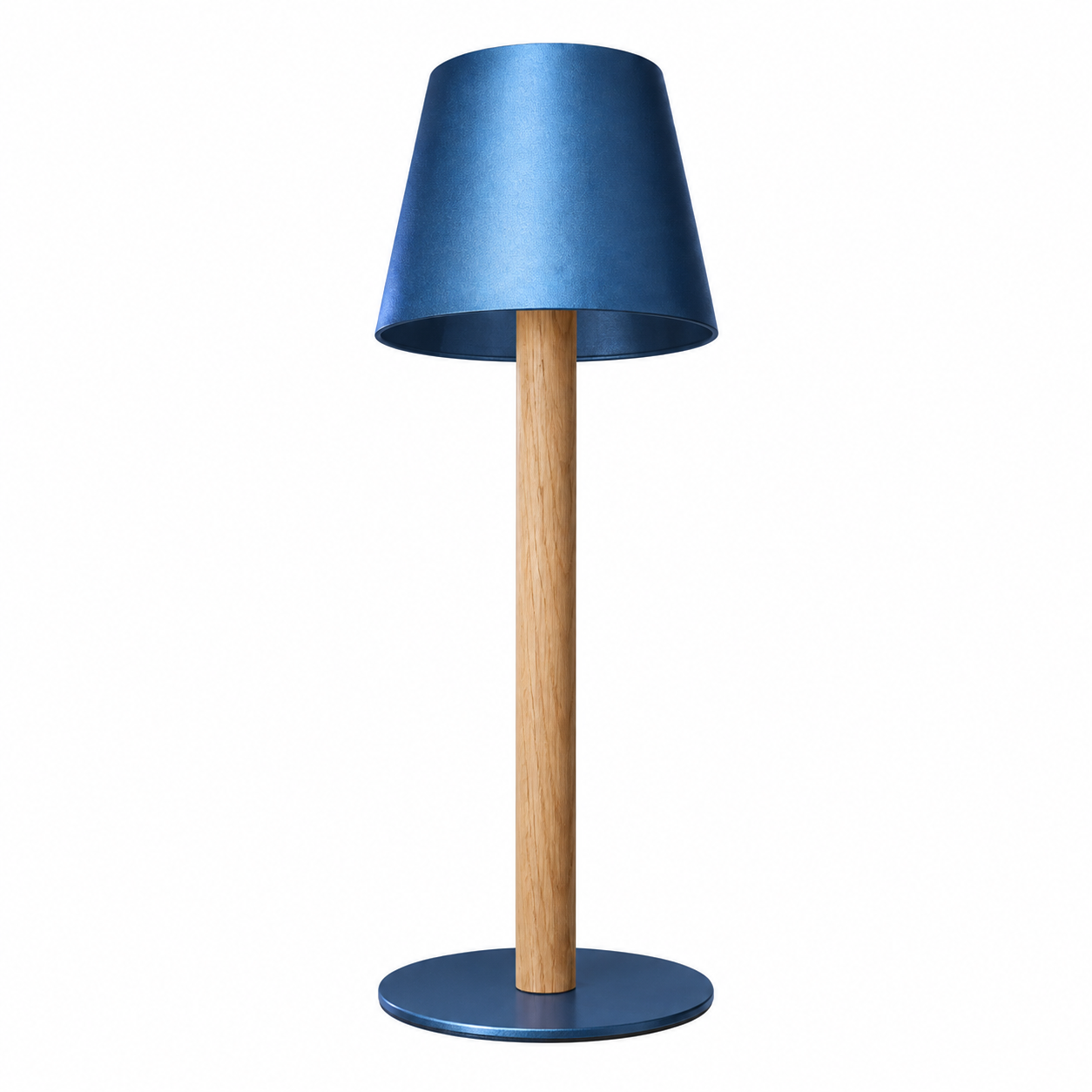 TIMBERCAN Akku LED Tischlampe aus Massivholz – Design Tischleuchte im Scandi Stil