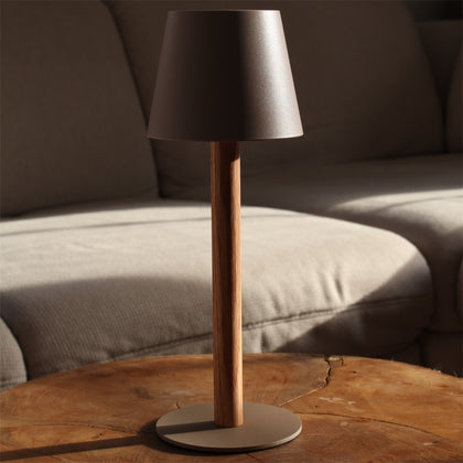 TIMBERCAN Design-Tischlampe aus Massivholz