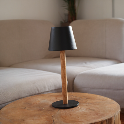 TIMBERCAN Design-Tischlampe aus Massivholz