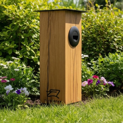 TIMBERCAN Design-Wegleuchte aus Massivholz