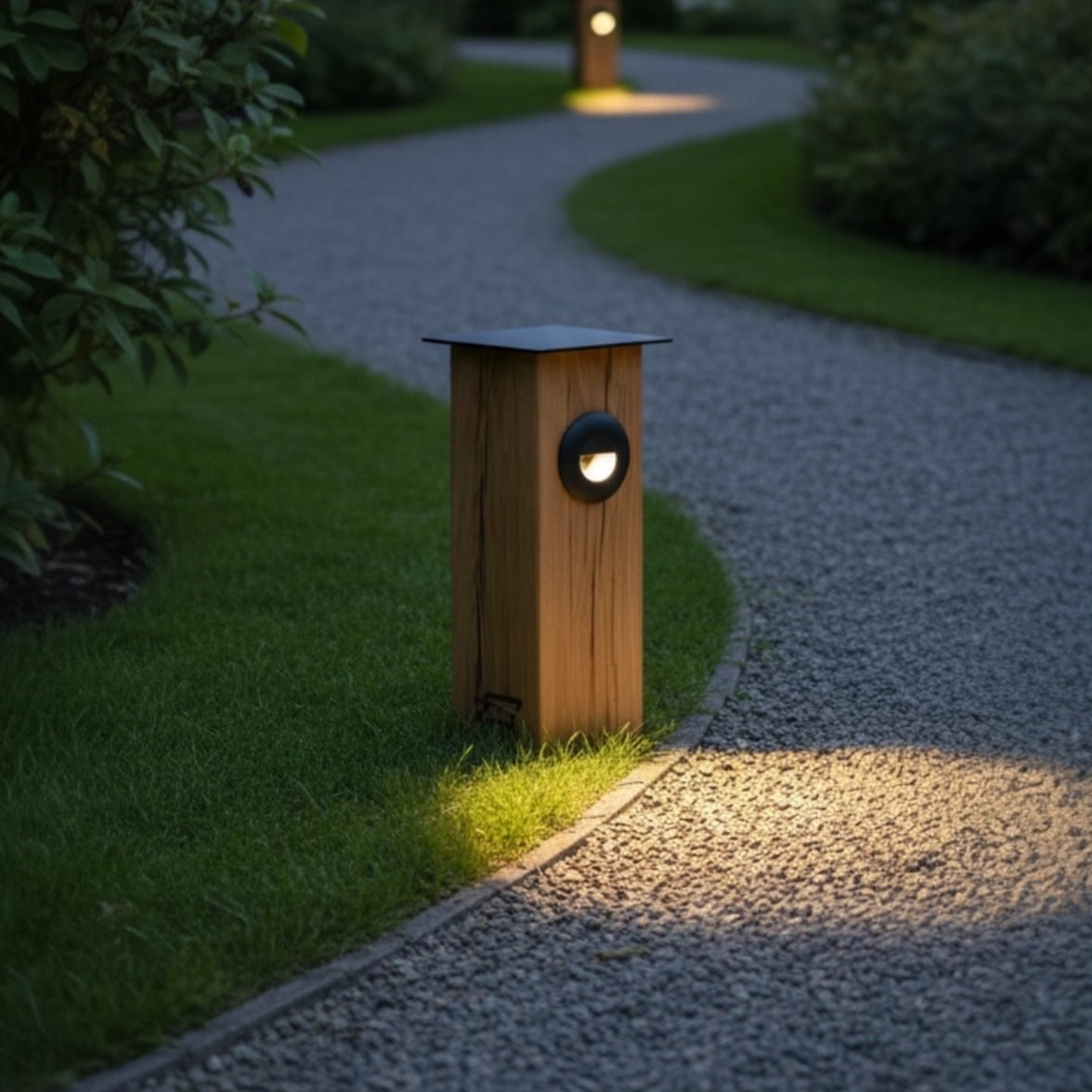 TIMBERCAN Design-Wegleuchte aus Massivholz