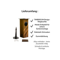 TIMBERCAN Design-Wegleuchte aus Massivholz