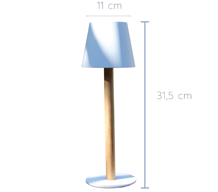 TIMBERCAN Design-Tischlampe aus Massivholz