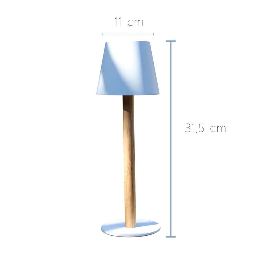 TIMBERCAN Design-Tischlampe aus Massivholz