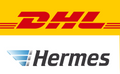 Wir versenden mit DHL und Hermes. 