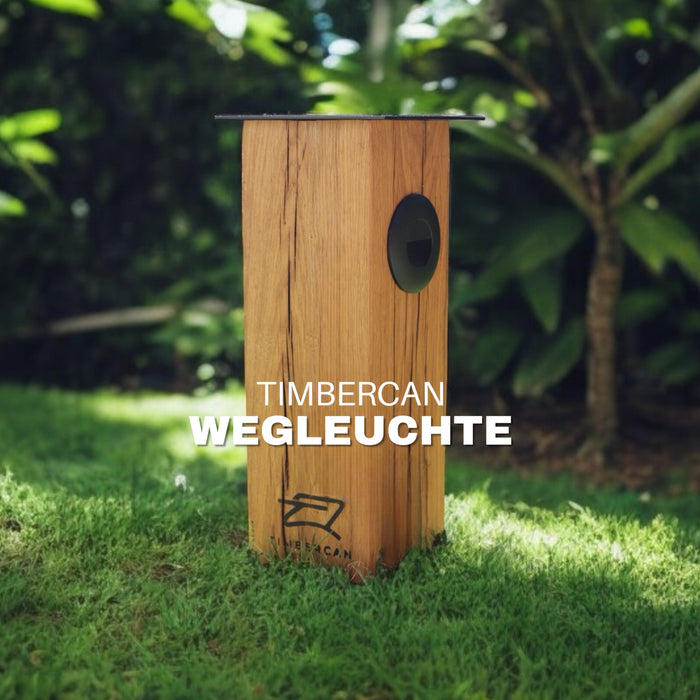 Zur Produktseite der TIMBERCAN Wegleuchten aus Massivholz
